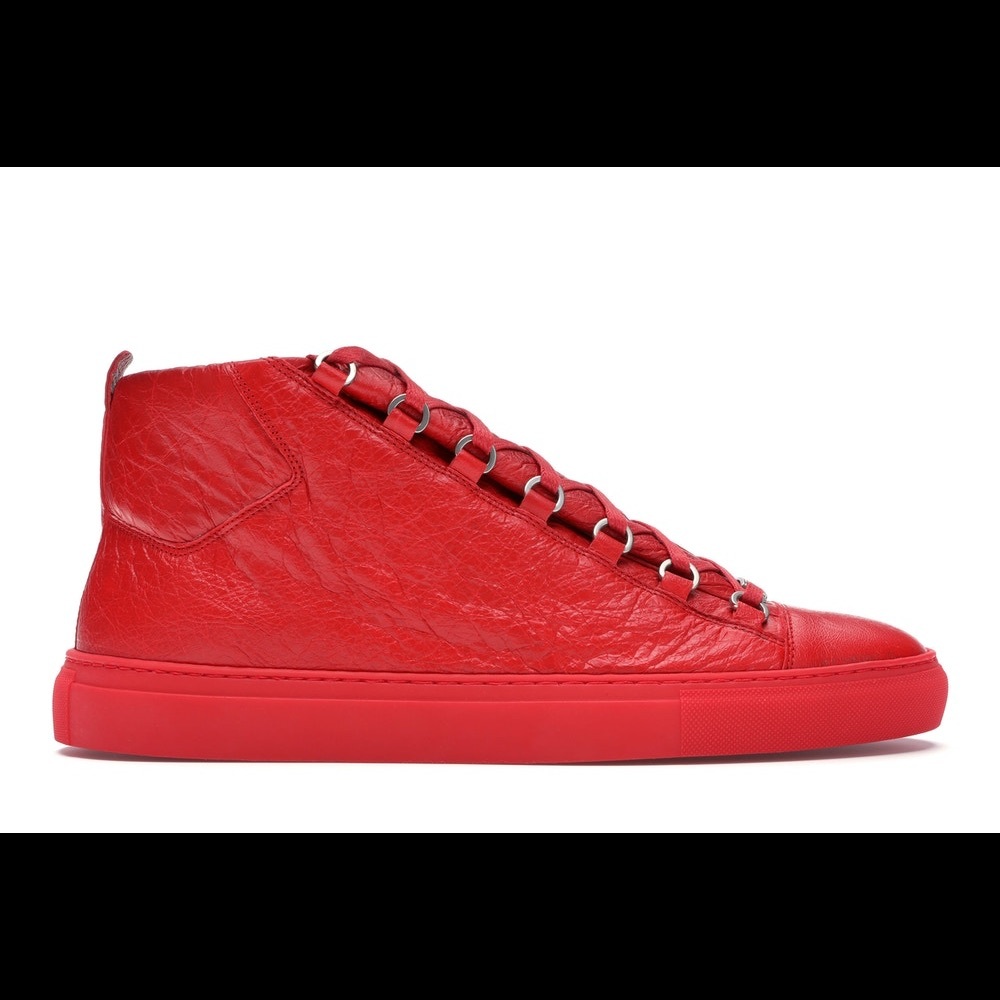 Men’s red balenciaga sneakers